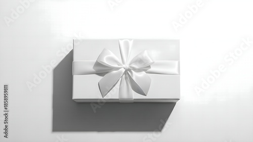 Elegant White Christmas Gift Minimal Style