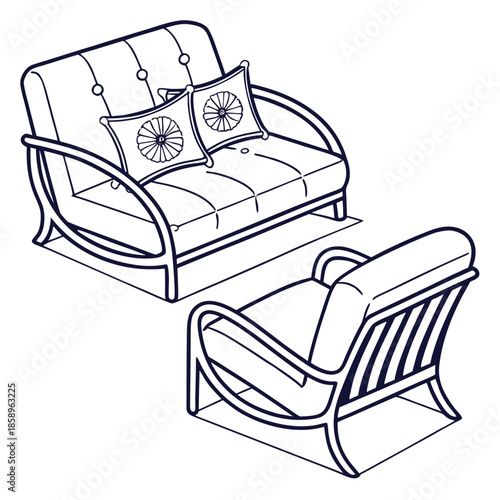 Comfortable living room furniture set