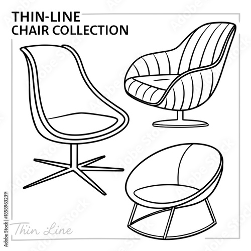 Thin-line chair collection