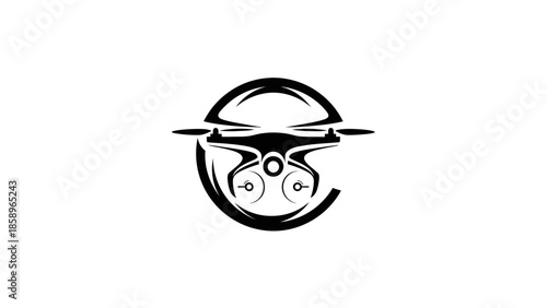 Black and white logo of a stylized face wearing sunglasses on a plain white background