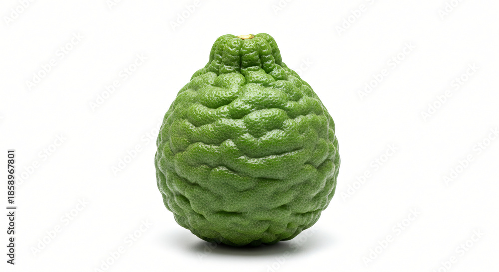 Obraz premium Vibrant fresh green bitter melon vegetable with textured surface, natural organic produce ideal for healthy cooking, vegetarian dishes, and nutritious diets