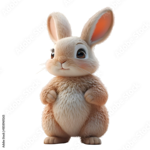 easter bunny isolated on white