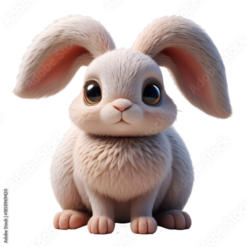 easter bunny isolated on white