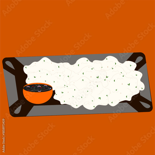 Delicious Beef Burger and Crispy Fried Chicken Vector Illustration