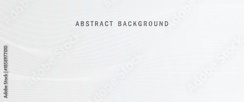 Abstract light grey wave lines background with clean and modern minimalist design, perfect for business, technology and business presentation use. modern design. vector ilustration.