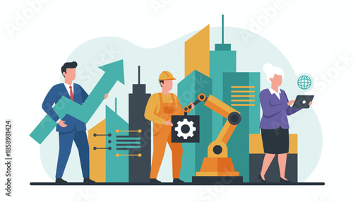 Collaboration in business industry and tech drives urban economic growth and digital transformation