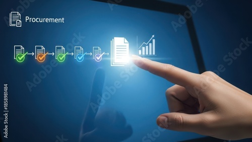 Analyzing procurement data on tablet