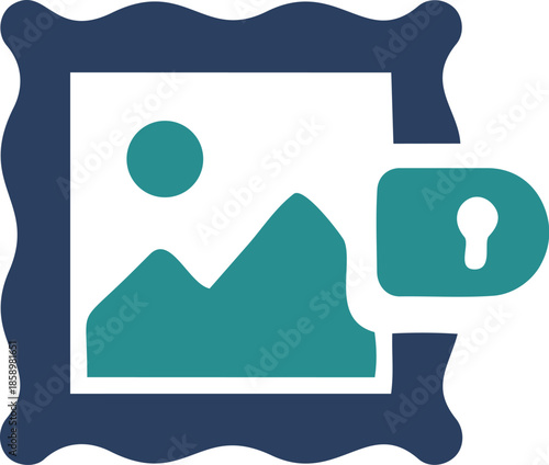 Wallet security icon set for digital payments