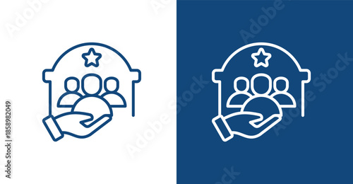 Public Administration Outline, with light and dark background