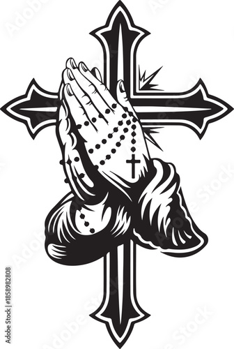 Vector illustration of a fantasy fairy tale princess and an angel silhouette with a cartoon Christmas tree and star design for a holiday card