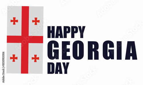 Georgia Day background. Perfect for cards, banners, posters, social media, and more.