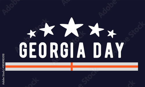 Georgia Day background. Perfect for cards, banners, posters, social media, and more.