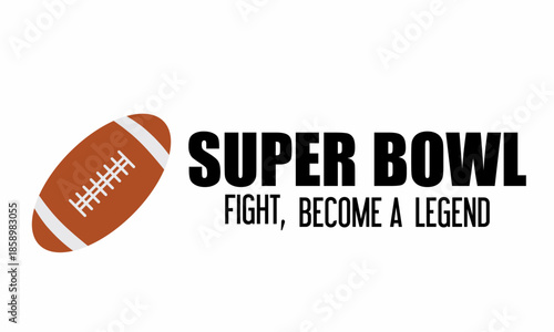 Super Bowl Flat Cartoon Background, Perfect for cards, banners, posters, social media, and more.