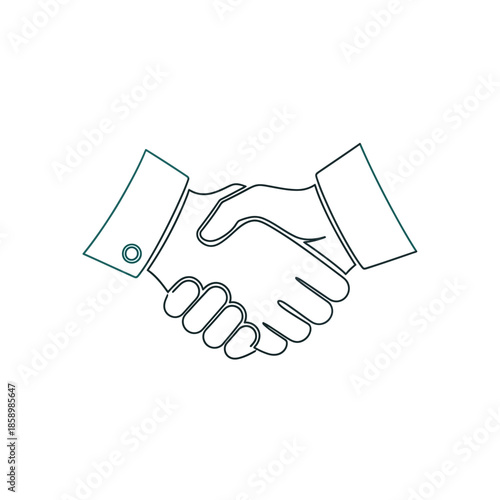 Business Handshake Agreement Icon