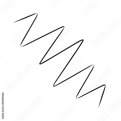 wavy line vector on white background