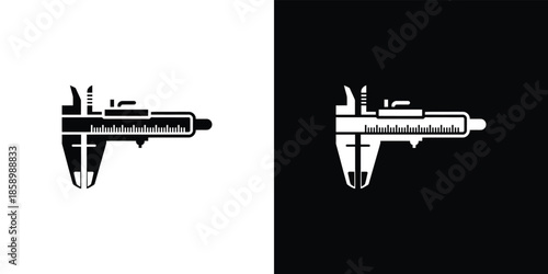 Black and White Calipers with Syringe Attached measurement