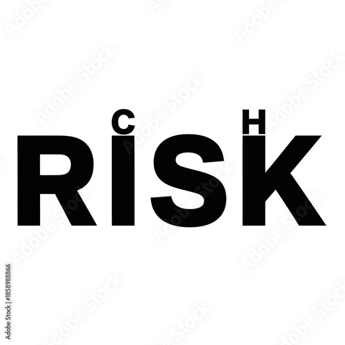 Risk Management Concept with Typography Design.