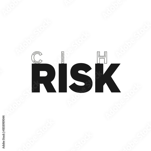 Risk Assessment Warning Danger Alert Sign.