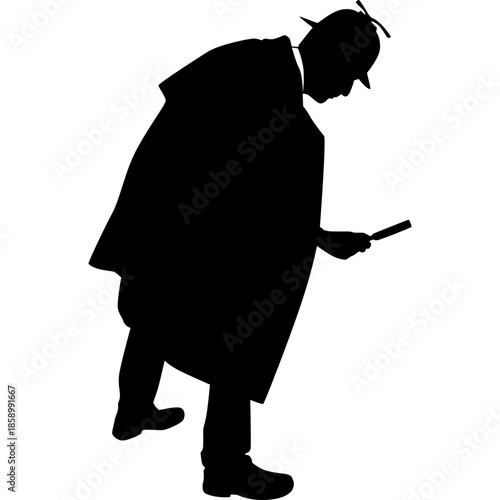 Detective Silhouette Illustration