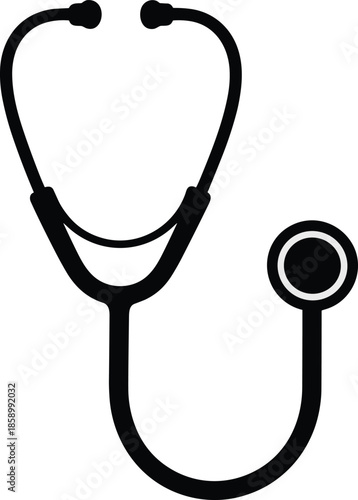 Stethoscope on white background