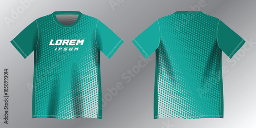 abstract turquoise background pattern for sport jersey design mockup