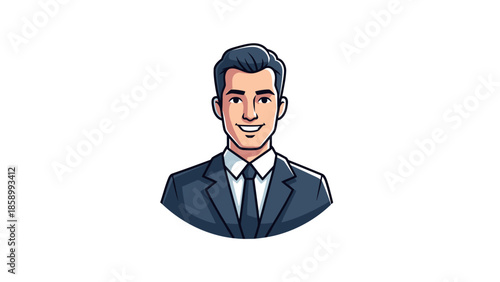 Professional Businessman Portrait with Confident Smile.