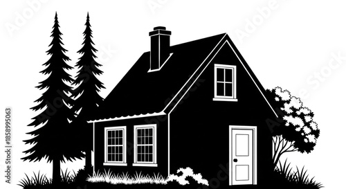 Cozy Cottage Home for Sale Real Estate Property Listing Brochure Design Marketing