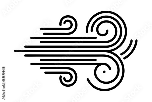 strong wind chill effect icon