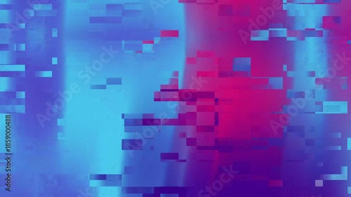 Wallpaper Mural Abstract pixelated design in blue and pink gradients video Torontodigital.ca