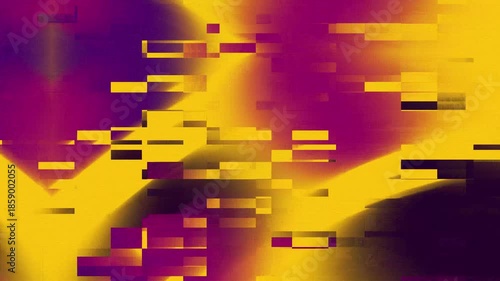 Wallpaper Mural Abstract digital artwork in yellow and purple hues Torontodigital.ca