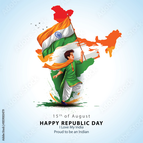 happy independence day India. 26th January background.  abstract  vector illustration design