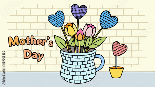 bouquet of flowers in a vase