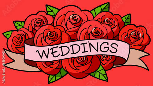 grunge rubber stamp with a red ribbon