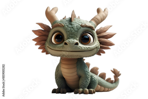 dragon on white background