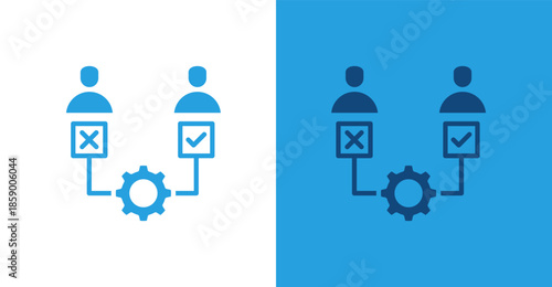 Electoral Flat, with light and dark background