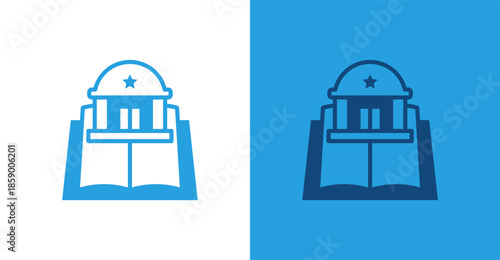 Political Science Flat, with light and dark background