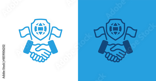 Diplomacy Flat, with light and dark background