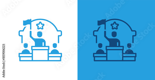 Power Flat, with light and dark background