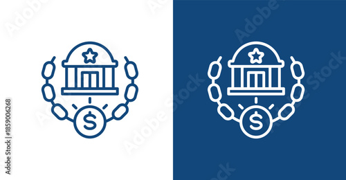 Corruption Outline, with light and dark background