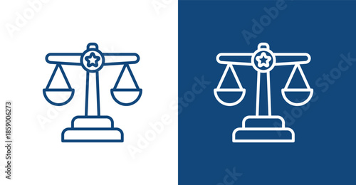 Judicial Outline, with light and dark background