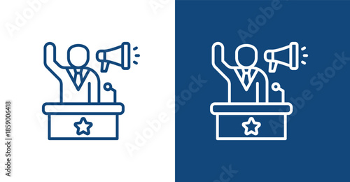 Campaign Outline, with light and dark background