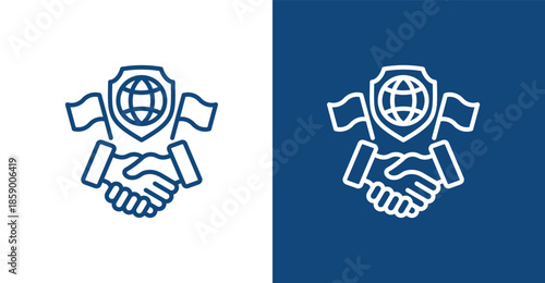 Diplomacy Outline, with light and dark background