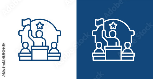 Power Outline, with light and dark background