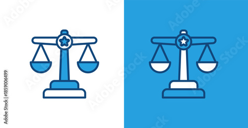 Judicial Color Outline, with light and dark background