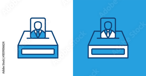 Election Color Outline, with light and dark background