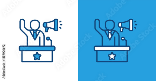 Campaign Color Outline, with light and dark background