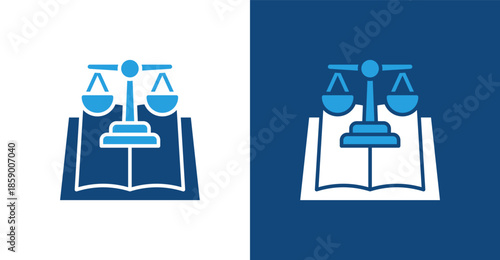 Constitution Glyph Duotone, with light and dark background