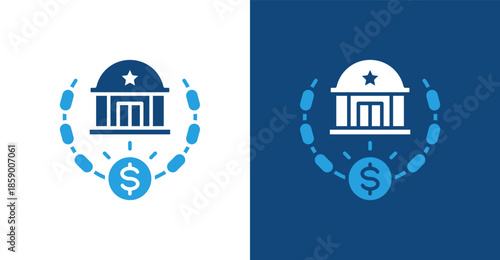 Corruption Glyph Duotone, with light and dark background