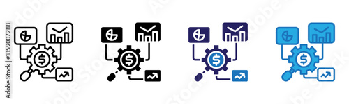 Measurement Icon Multi Style Vector Illustration