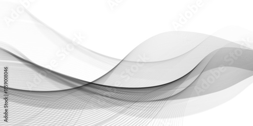 Gray Abstract waveform background image with blue geometric patterns